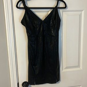 Black, Snake Skin, Bodycon dress